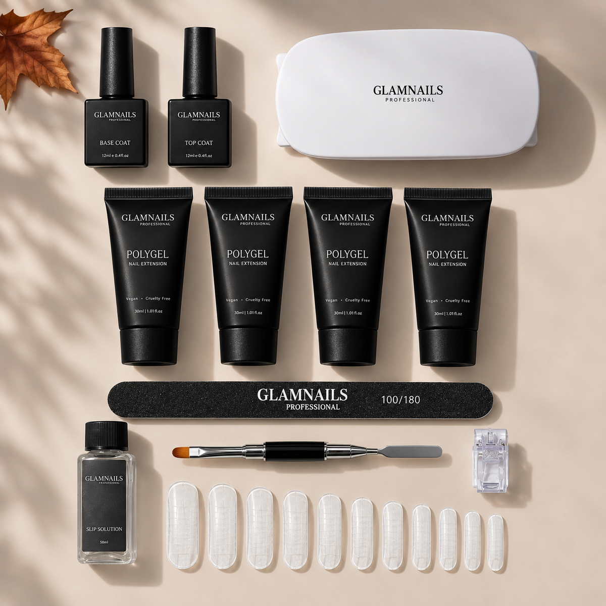 Polygel-aloituspaketti | 2+2 ilmaista väriä Glamnailsprofessional