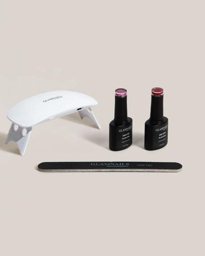 Glamnailsprofessional Terveys ja kauneus > Kynsienhoito > Kynsigeeli 3-in-1 One Step Gellak Basic Starter Set | 1+1 ilmaista väriä