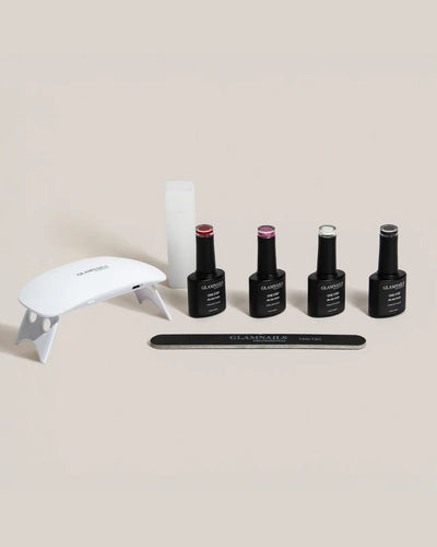 Glamnailsprofessional Terveys ja kauneus > Kynsienhoito > Kynsigeeli 3-in-1 One Step Gellak Premium Starter Set | 2+2 ilmaista väriä